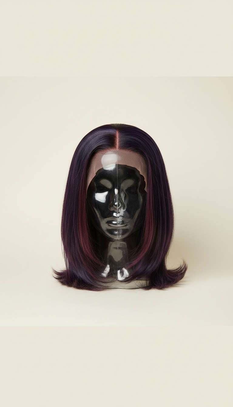 Plum Noir Luxe Wig Unit - Buti Bar