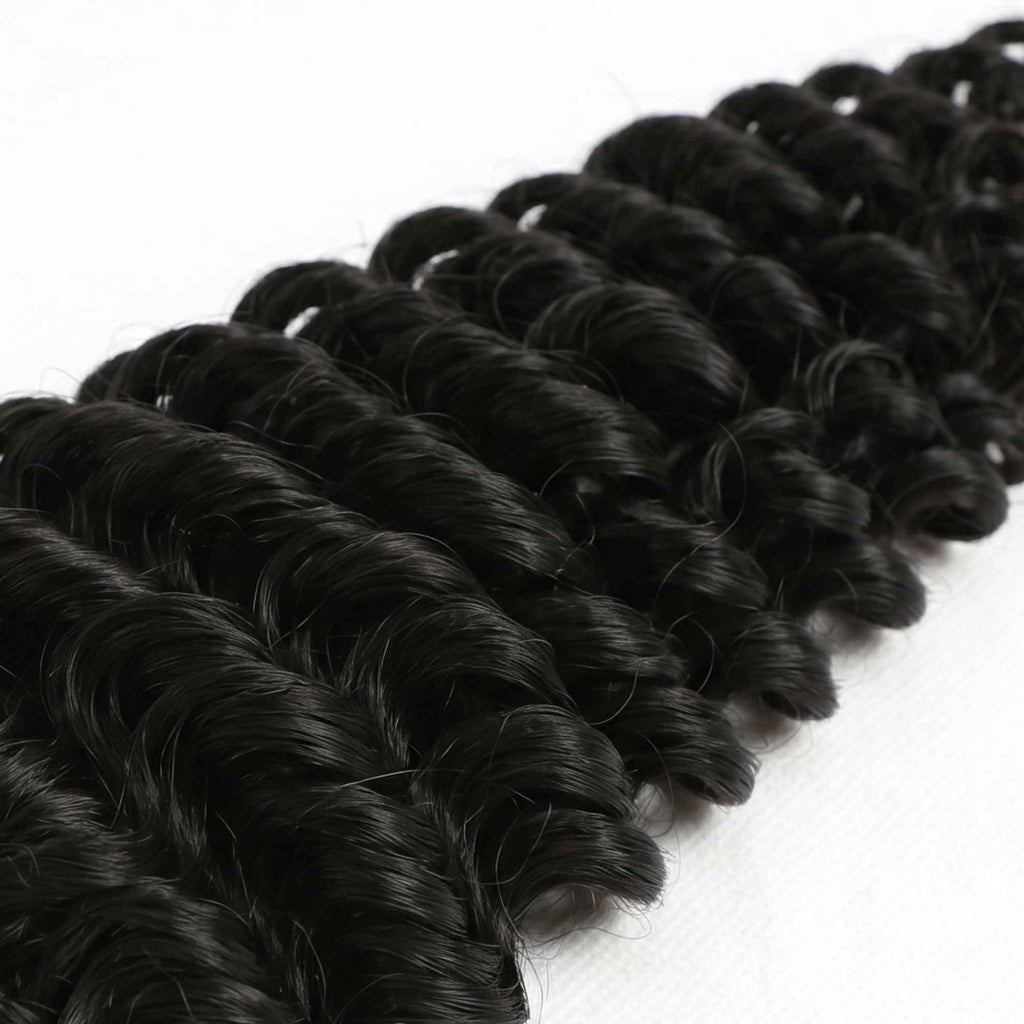 16" Deep Wave Feather Crochet