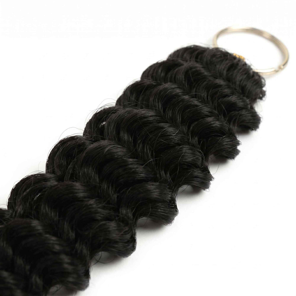 16" Deep Wave Feather Crochet