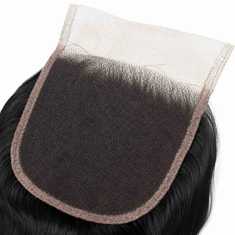 Luxurious Jet Black Body Wave Lace Closure for Effortless Beauty