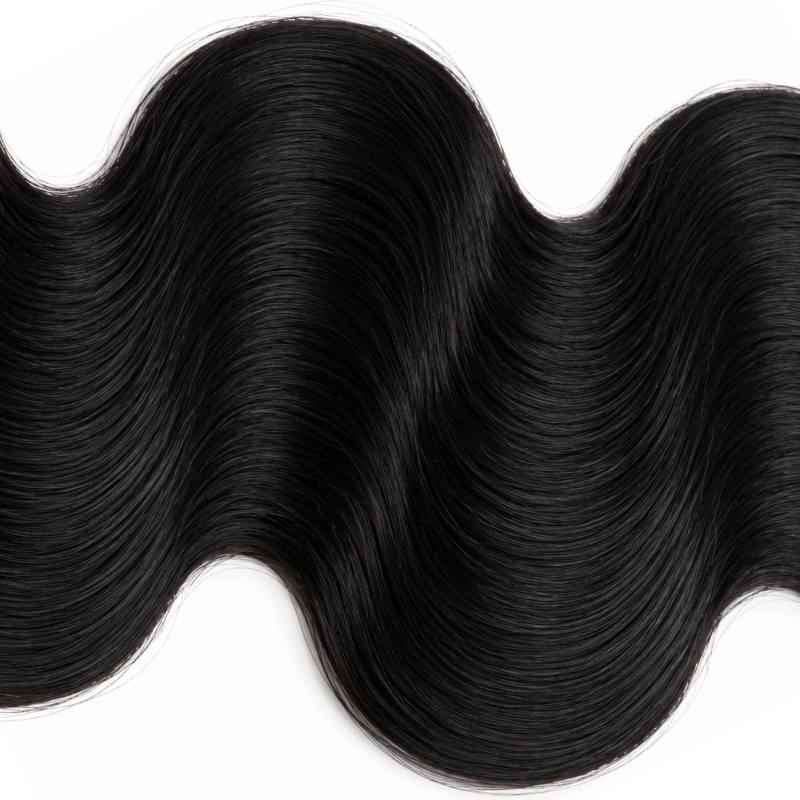 Jet Black Body Wave Human Hair Bundles
