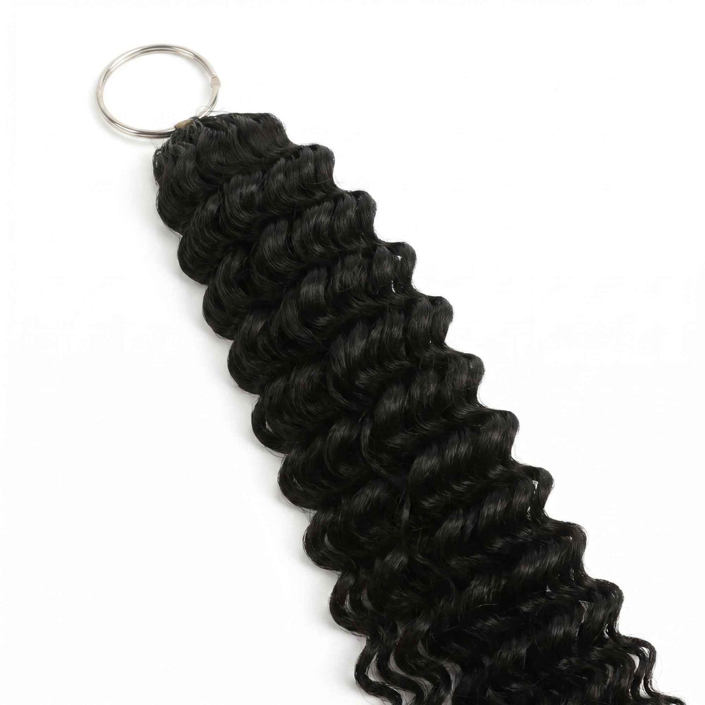 20" Deep Wave Feather Crochet