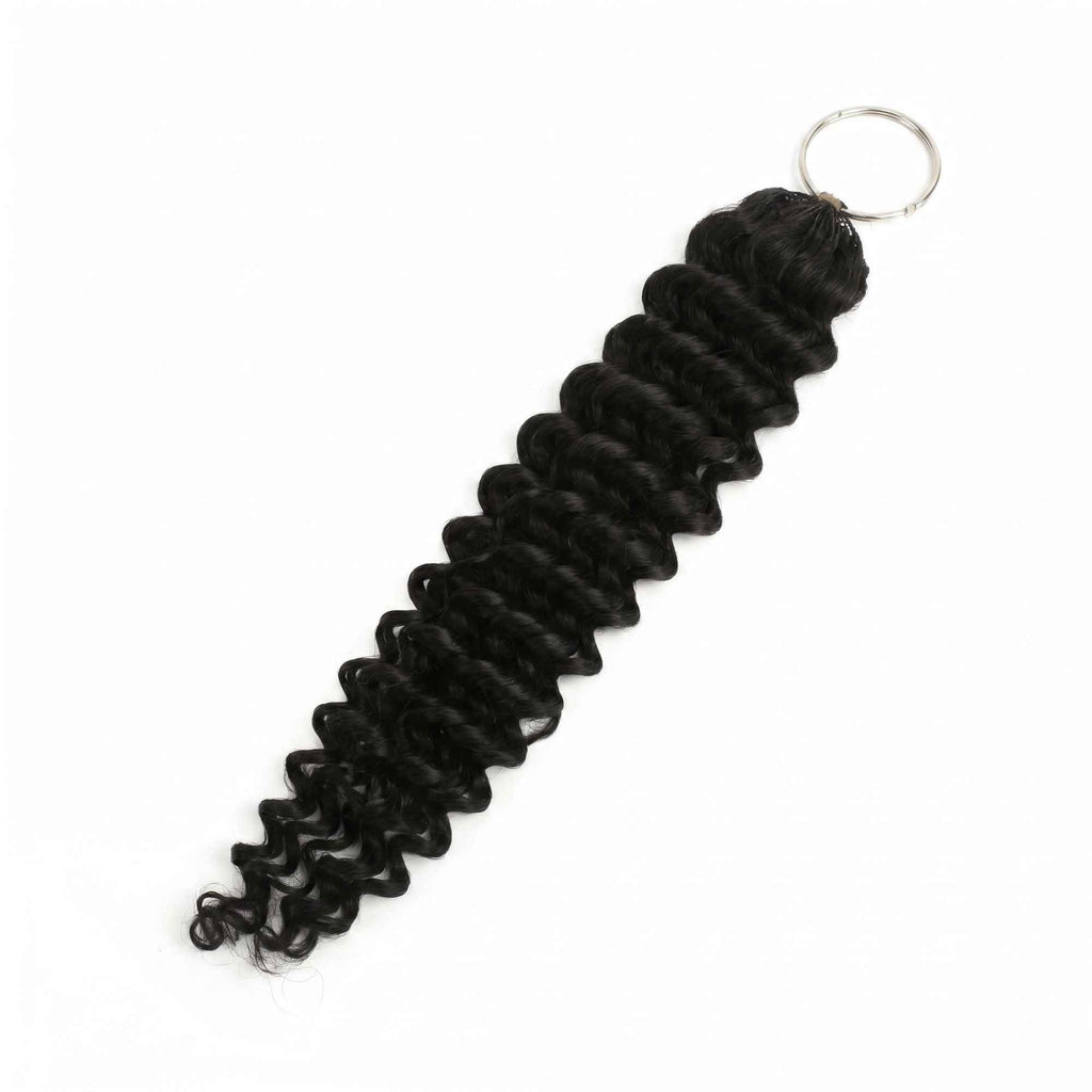 20" Deep Wave Feather Crochet