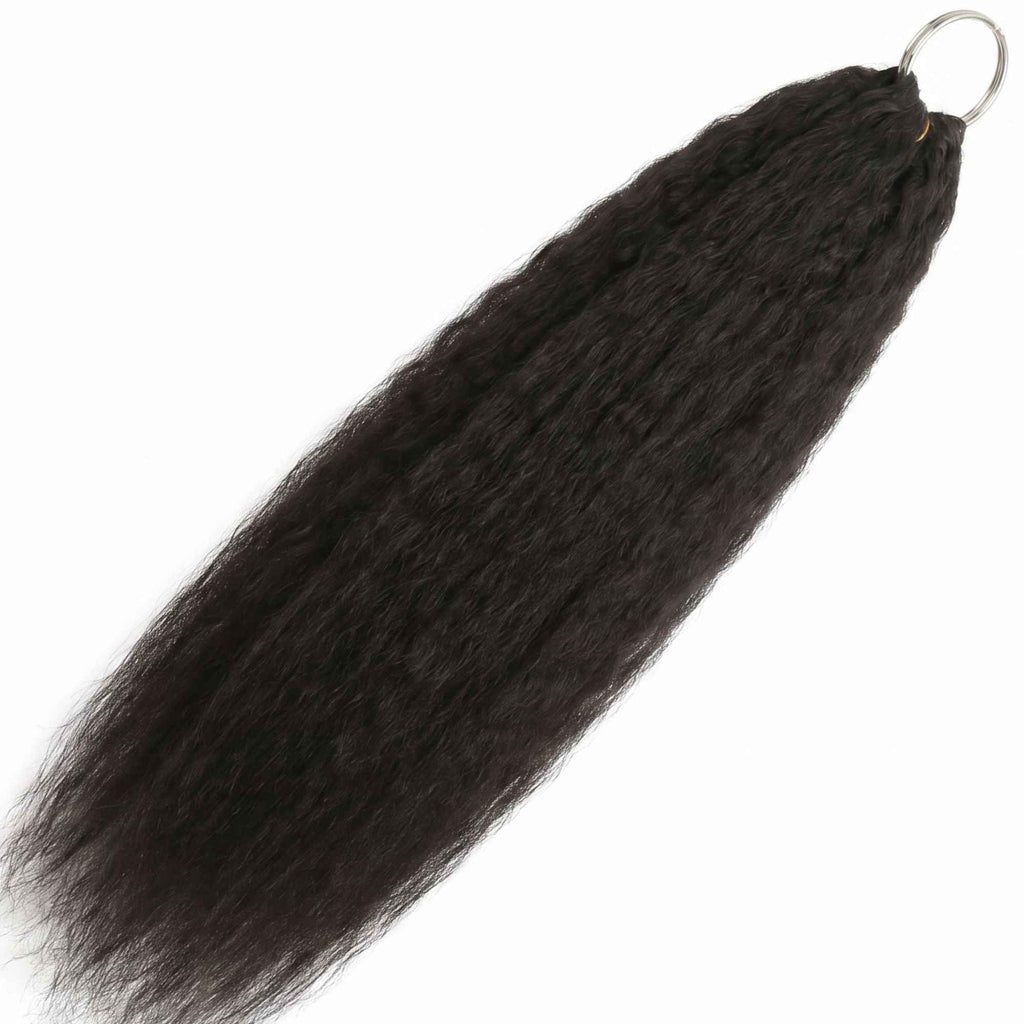 20" Kinky Straight Feather Crochet