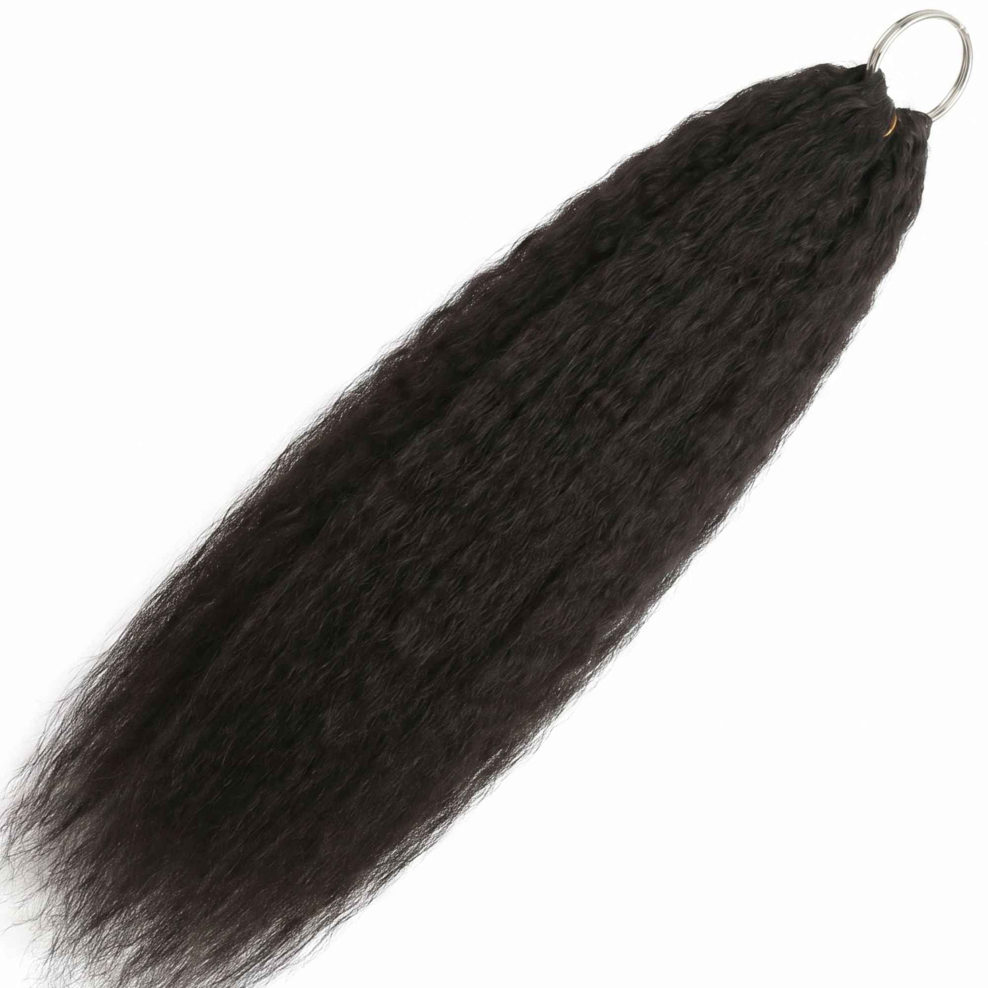 20" Kinky Straight Feather Crochet