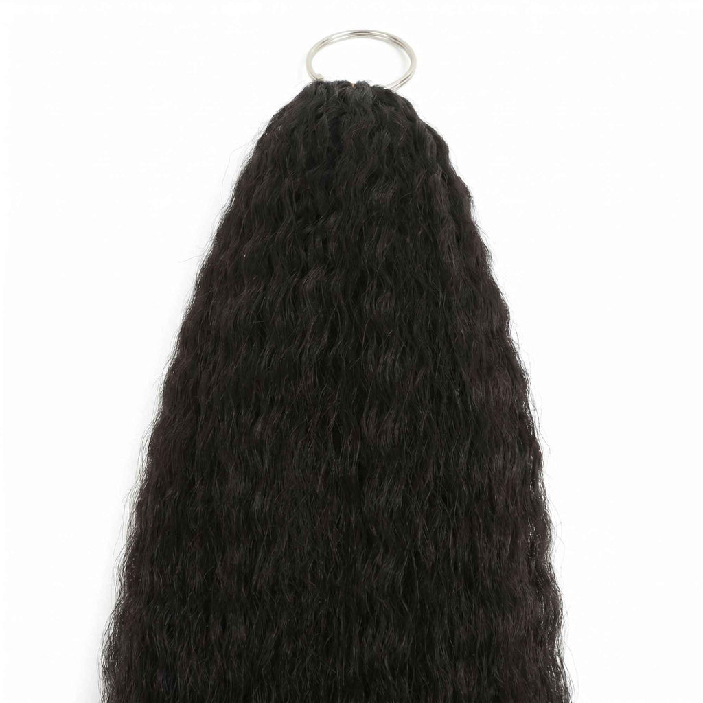 20" Kinky Straight Feather Crochet