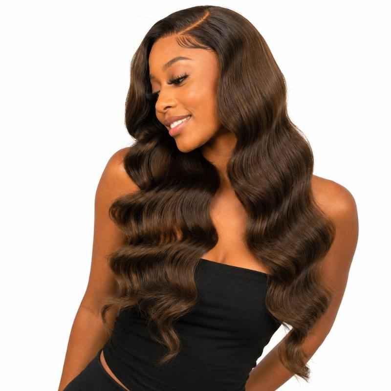 Elevate Your Style with Medium Brown Body Wave Hair Bundles
