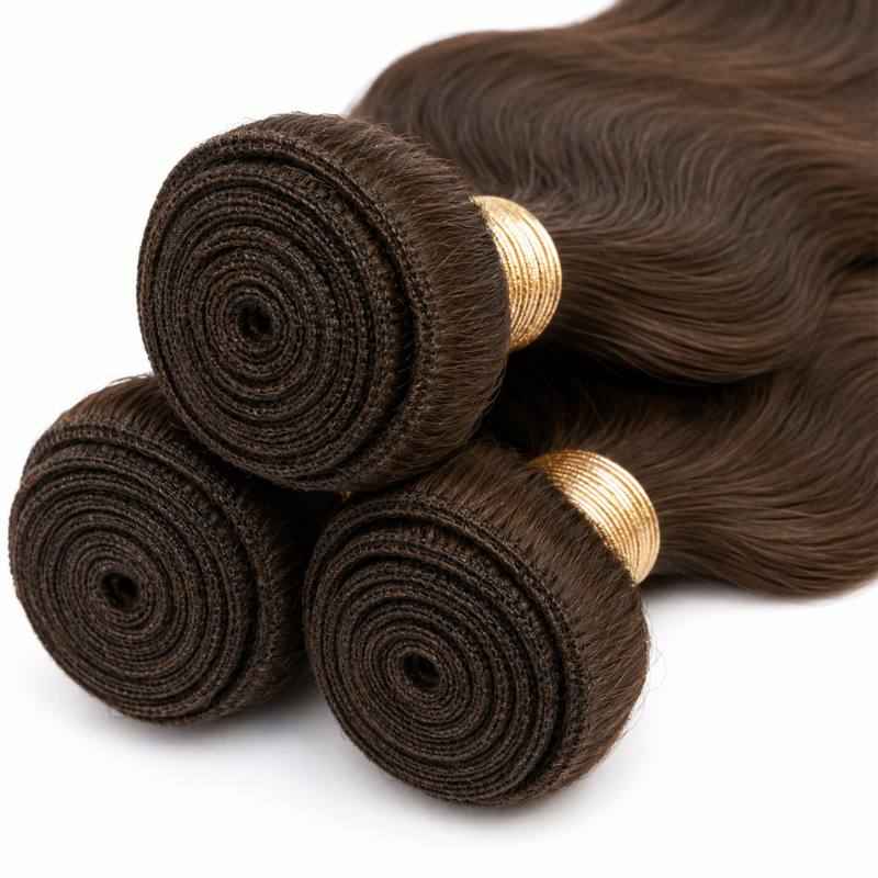 Elevate Your Style with Medium Brown Body Wave Hair Bundles