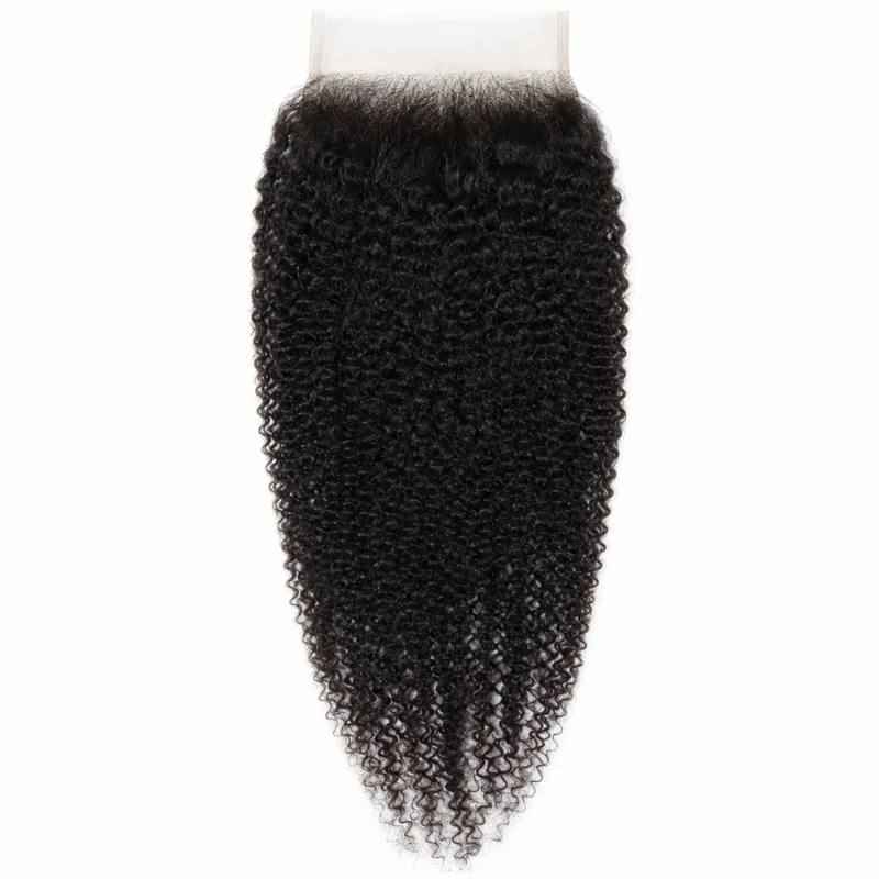 Afro Kinky Curly 4x4 Transparent Lace Closure
