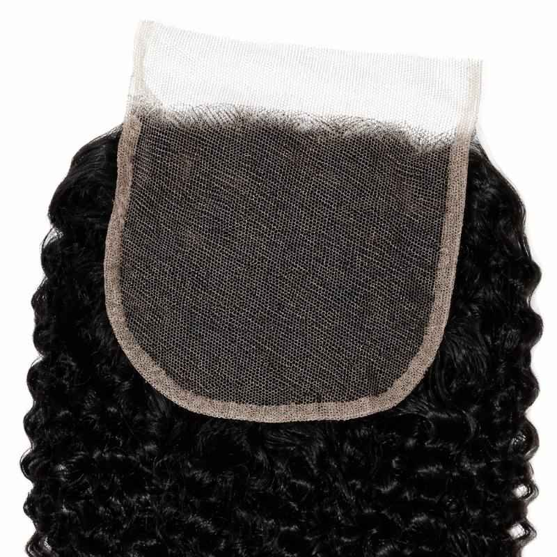 Afro Kinky Curly 4x4 Transparent Lace Closure