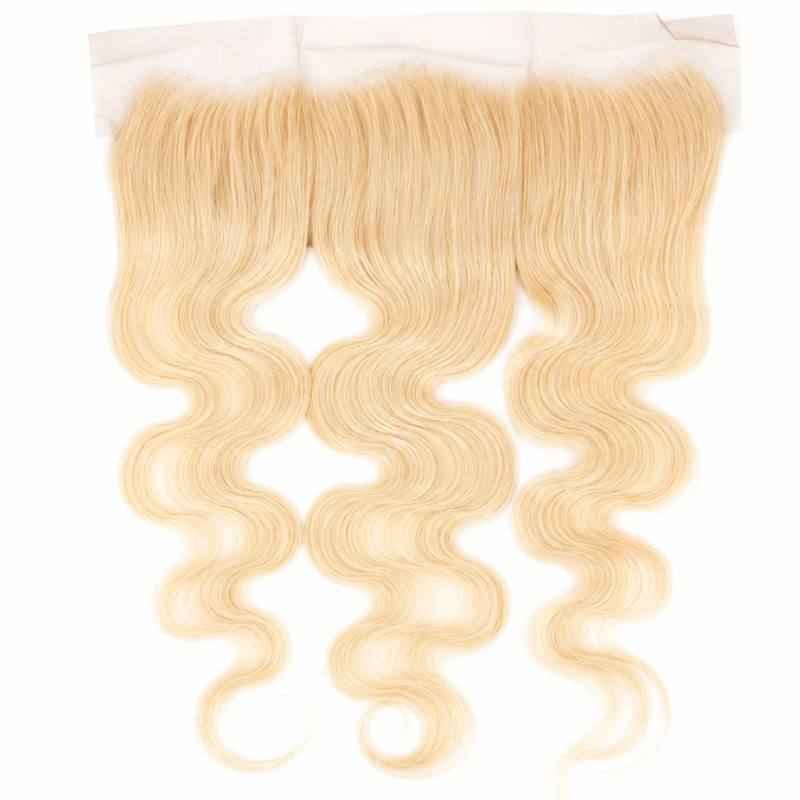 Blonde Body Wave 13x4 Transparent Lace Frontal