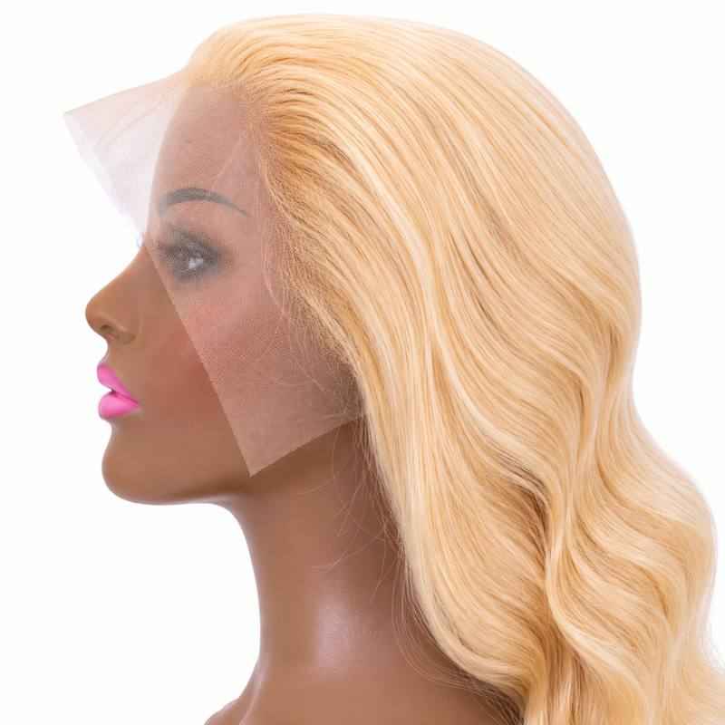 Blonde Body Wave 13x4 Transparent Lace Front Wig