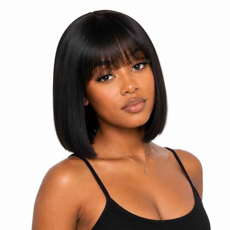 Elevate Your Style Instantly with the Straight Bang Bob Wig