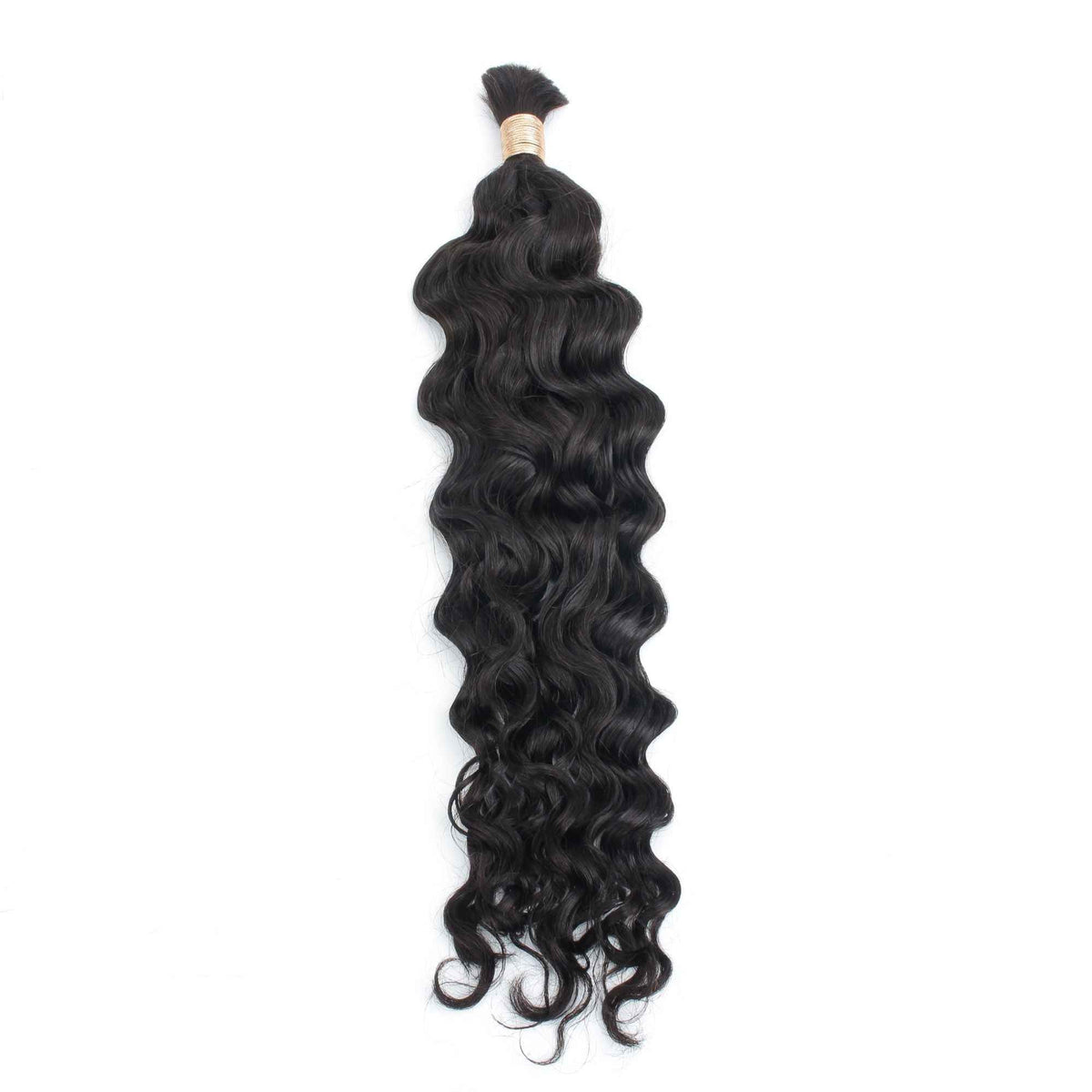 Beach Wave Bulk Human Hair Extensions