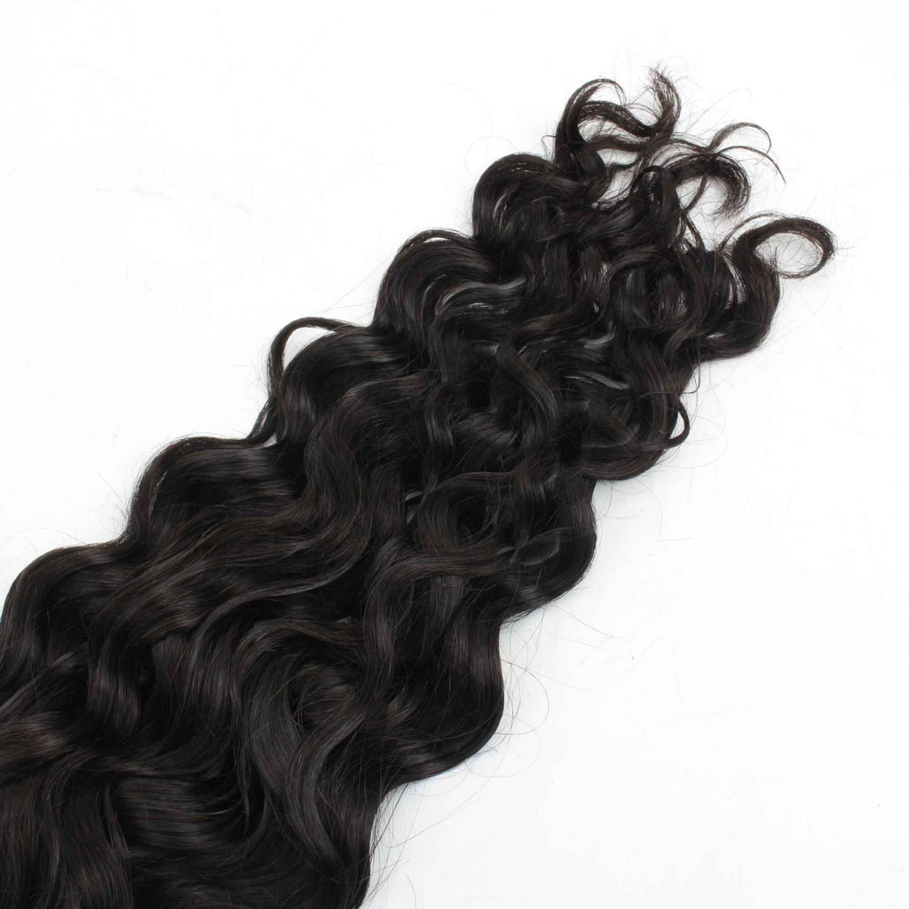 Beach Wave Bulk Human Hair Extensions