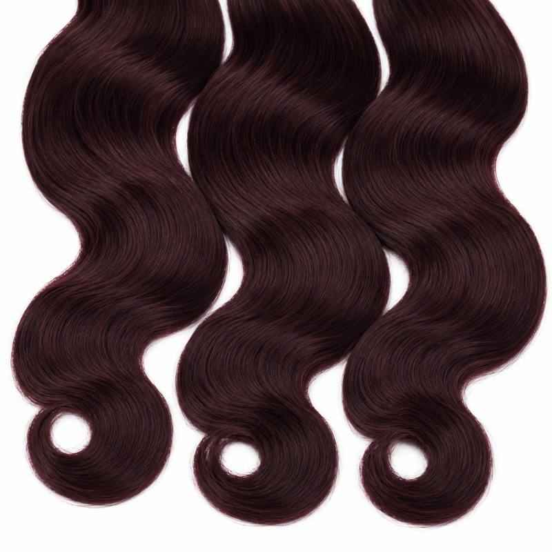 Luxurious Burgundy Body Wave Hair Bundles for Effortless Style
