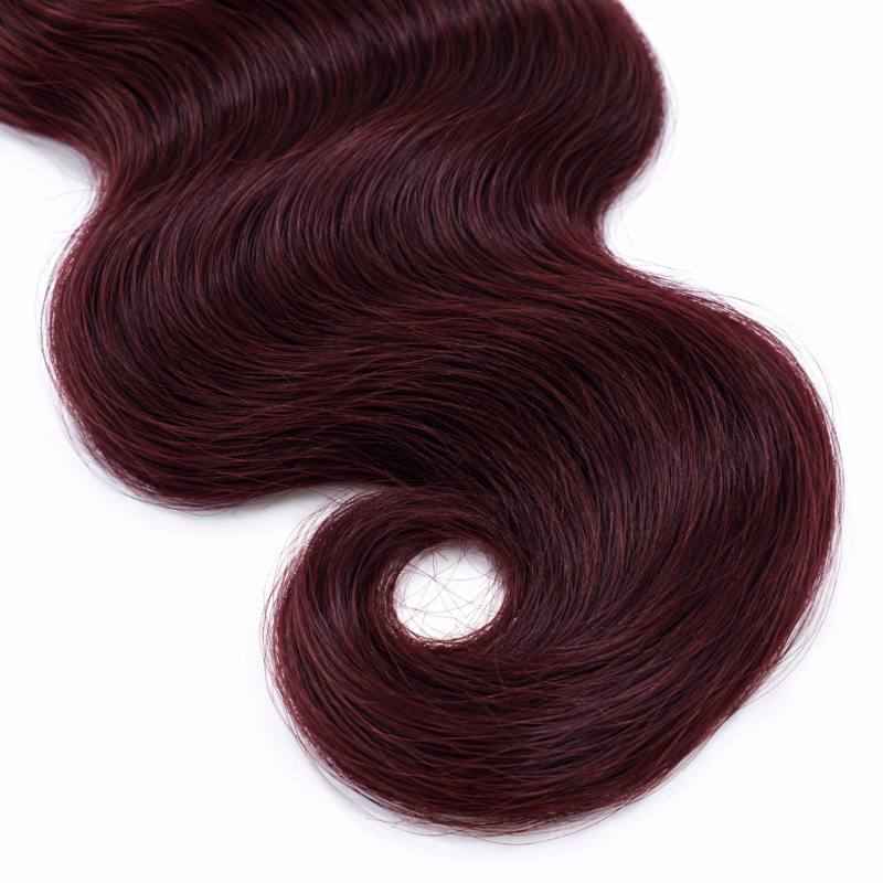 Burgundy Body Wave Human Hair Bundles