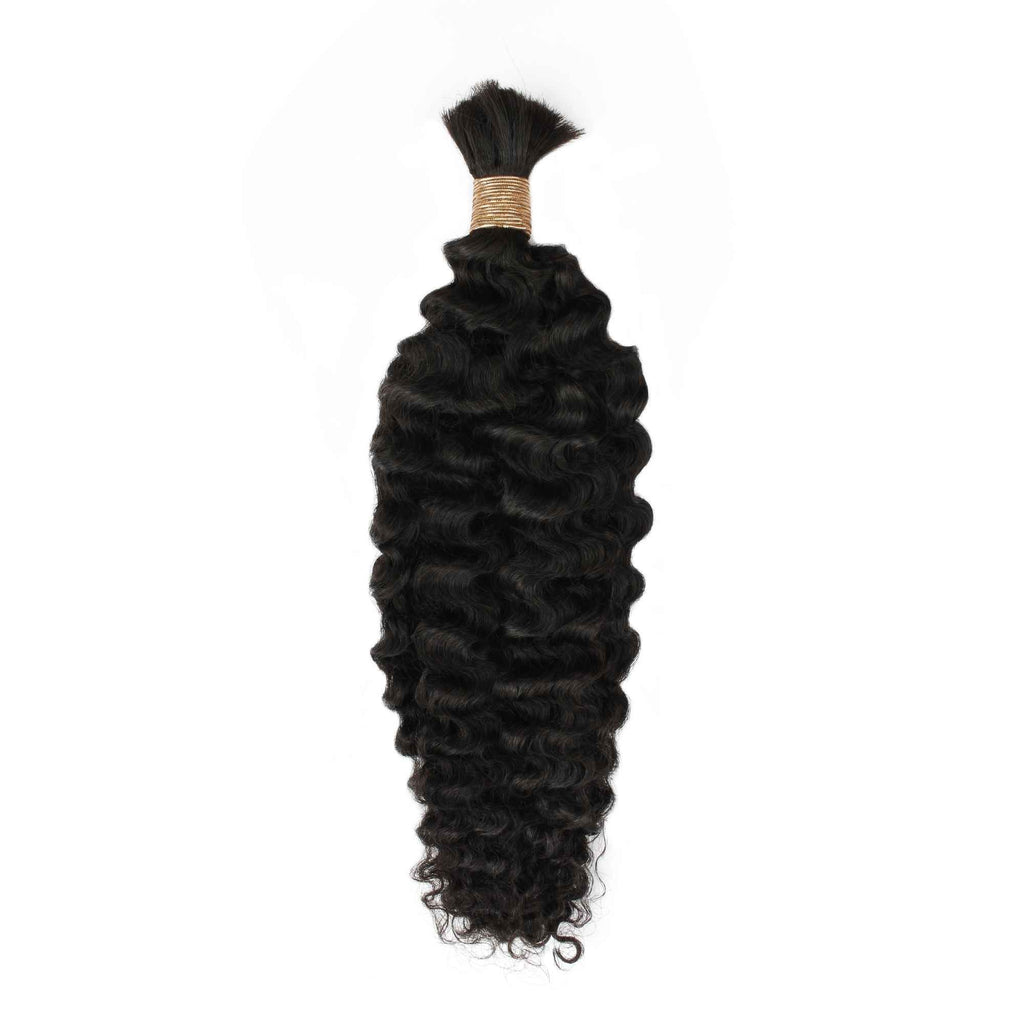 Burmese Curly Bulk Human Hair Extensions