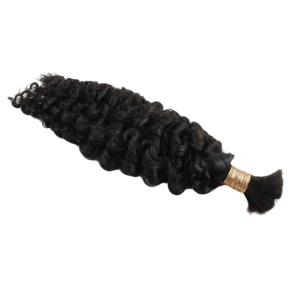Burmese Curly Bulk Human Hair Extensions