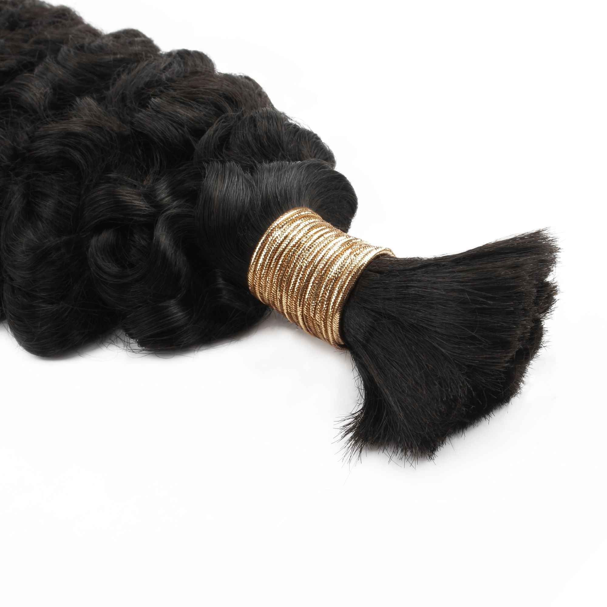 Burmese Curly Bulk Human Hair Extensions