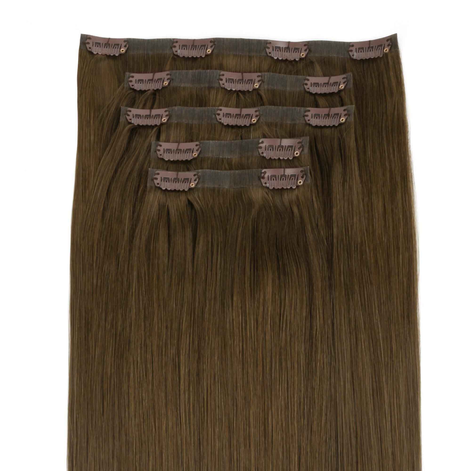 Chocolate Brown Invisible Clip-ins