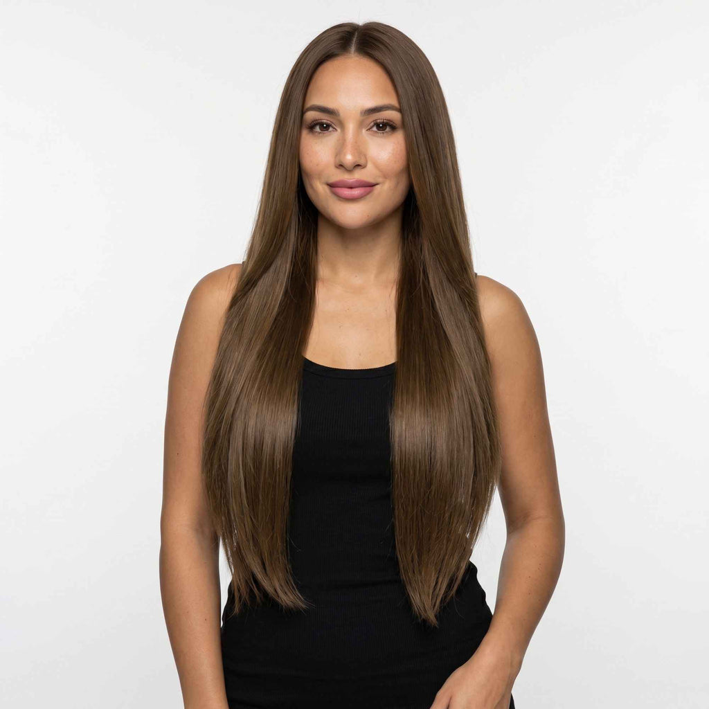 Chocolate Brown Seamless Clip-ins