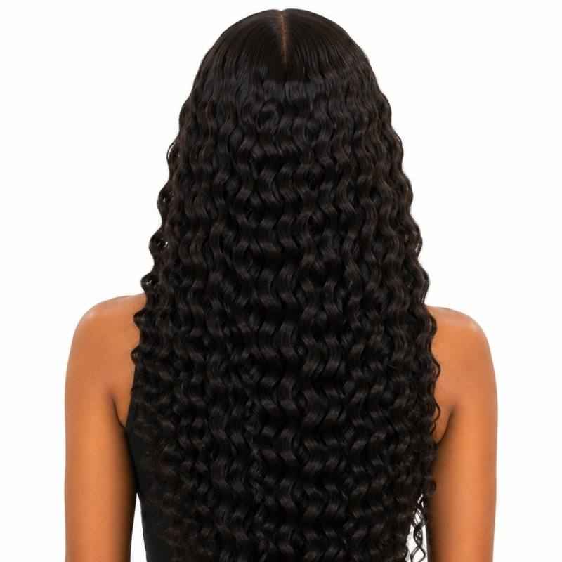 Experience Effortless Elegance with Our Glueless Deep Wave Lace Closure Wig