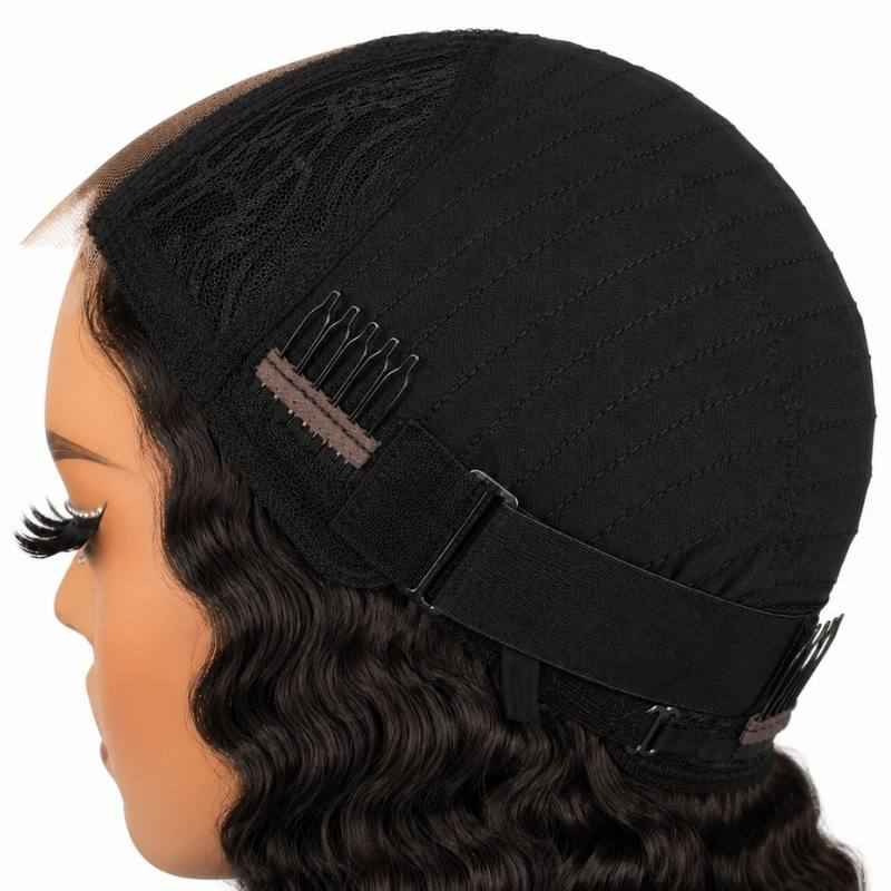 Experience Effortless Elegance with Our Glueless Deep Wave Lace Closure Wig