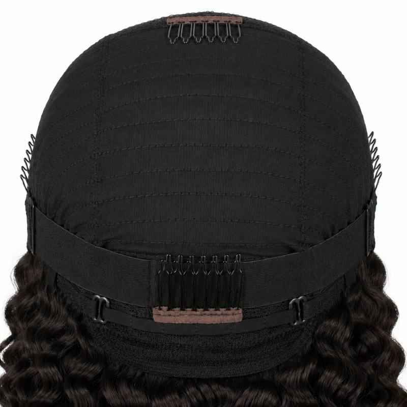 Experience Effortless Elegance with Our Glueless Deep Wave Lace Closure Wig