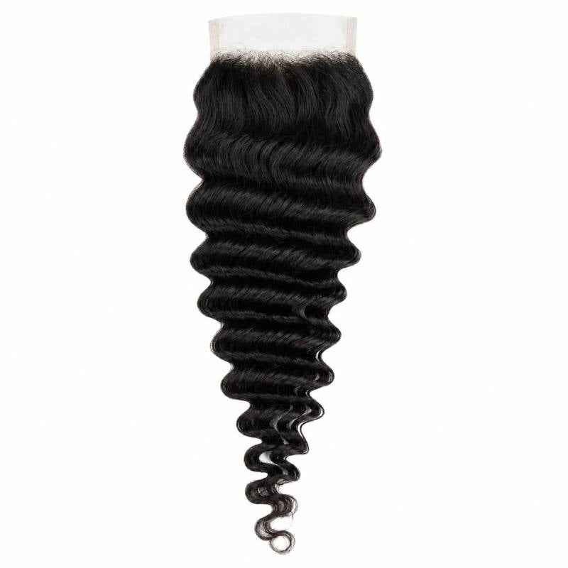 Deep Wave 4x4 Transparent Lace Closure