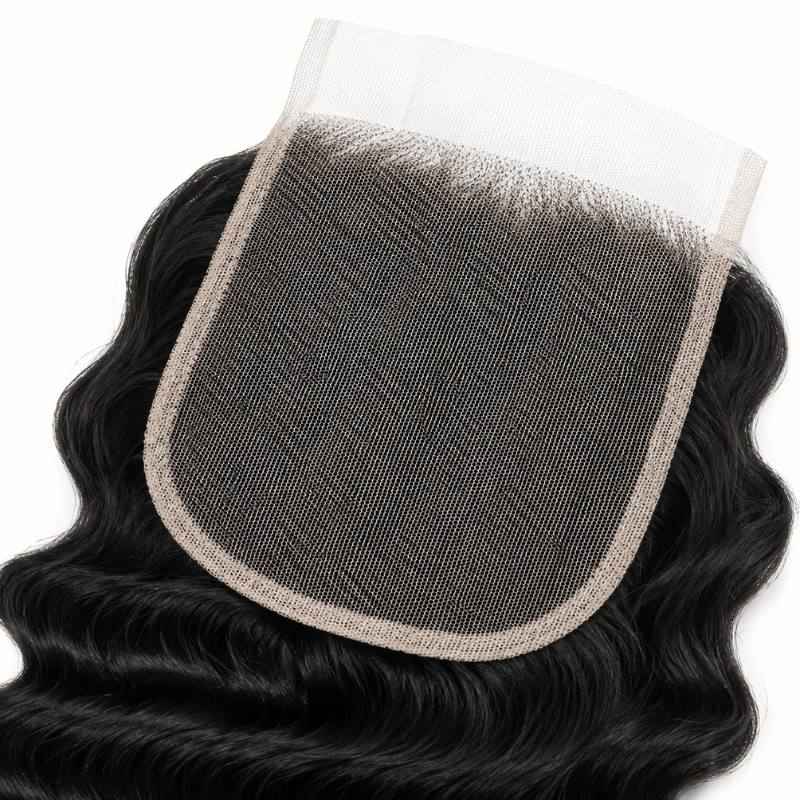 Deep Wave 4x4 Transparent Lace Closure