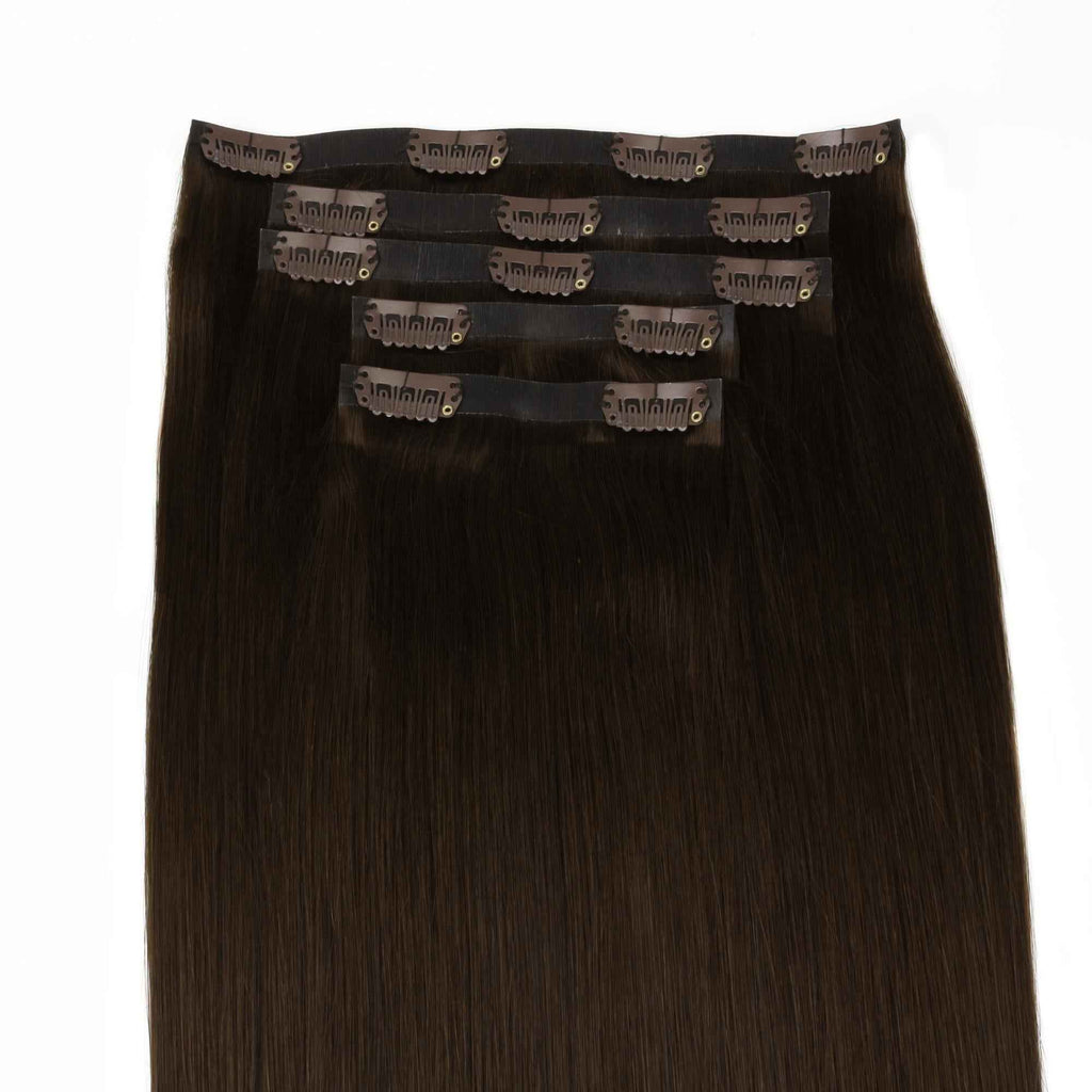 Dark Brown Invisible Clip-ins