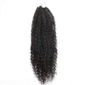 Deep Wave Boho Braids with Human Hair Blend