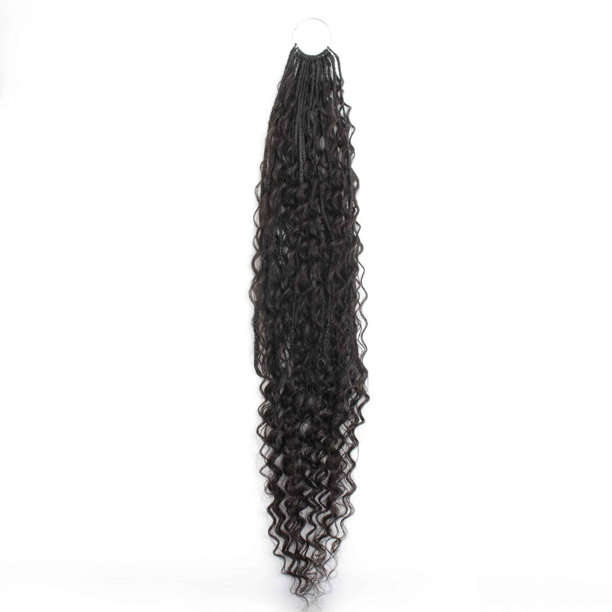 Deep Wave Boho Braids with Human Hair Blend