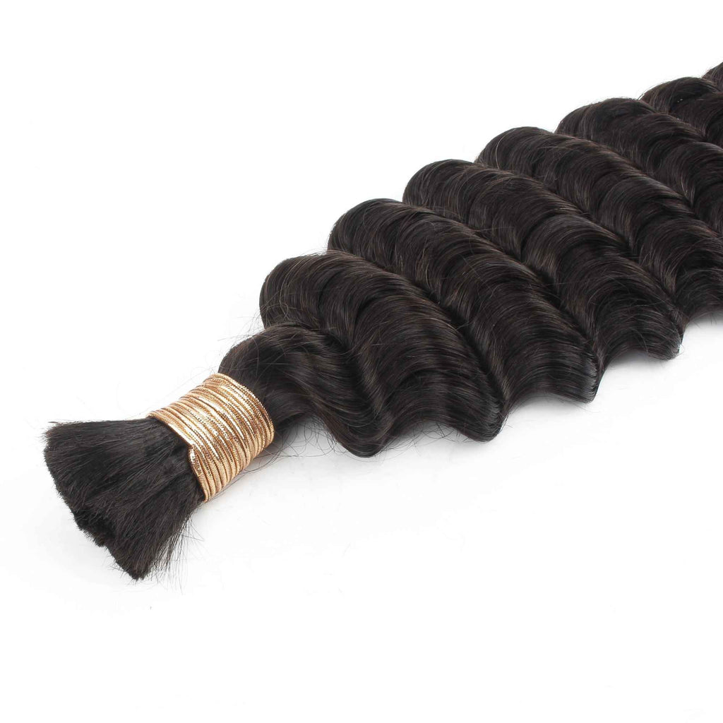Deep Wave Bulk Human Hair Extensions