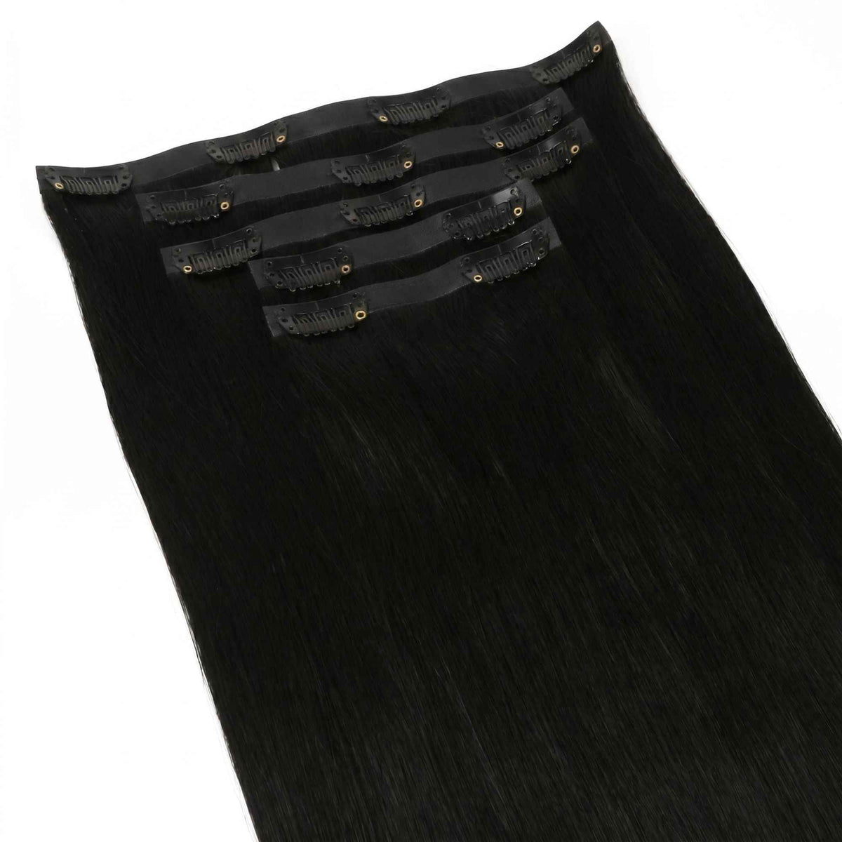 Jet Black Invisible Clip-ins