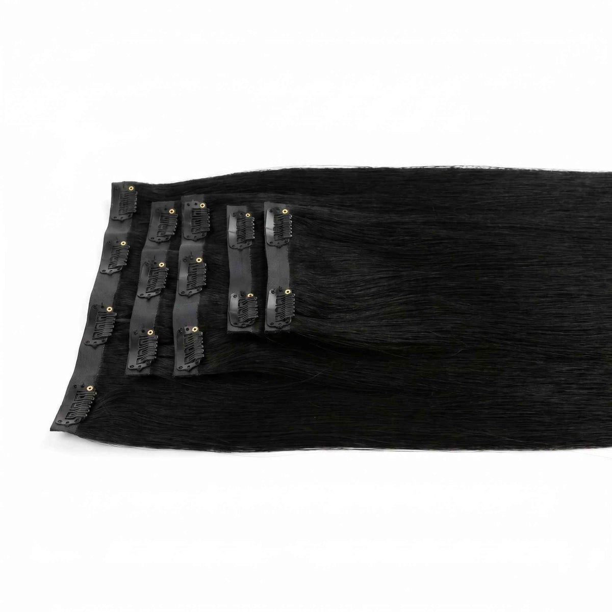 Jet Black Seamless Clip-ins