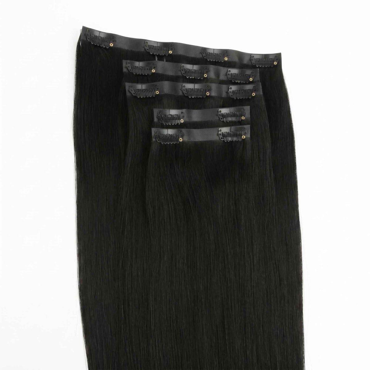 Jet Black Seamless Clip-ins