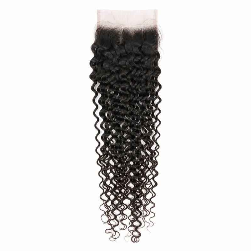 Kinky Curly 4x4 Transparent Lace Closure