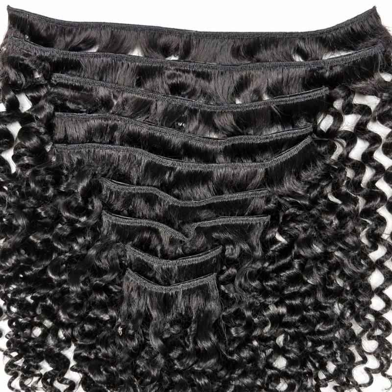 Kinky Curly Clip-In Extensions - Effortless Volume & Length for Natural Curls