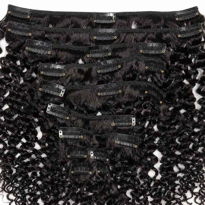 Kinky Curly Clip-In Extensions - Effortless Volume & Length for Natural Curls