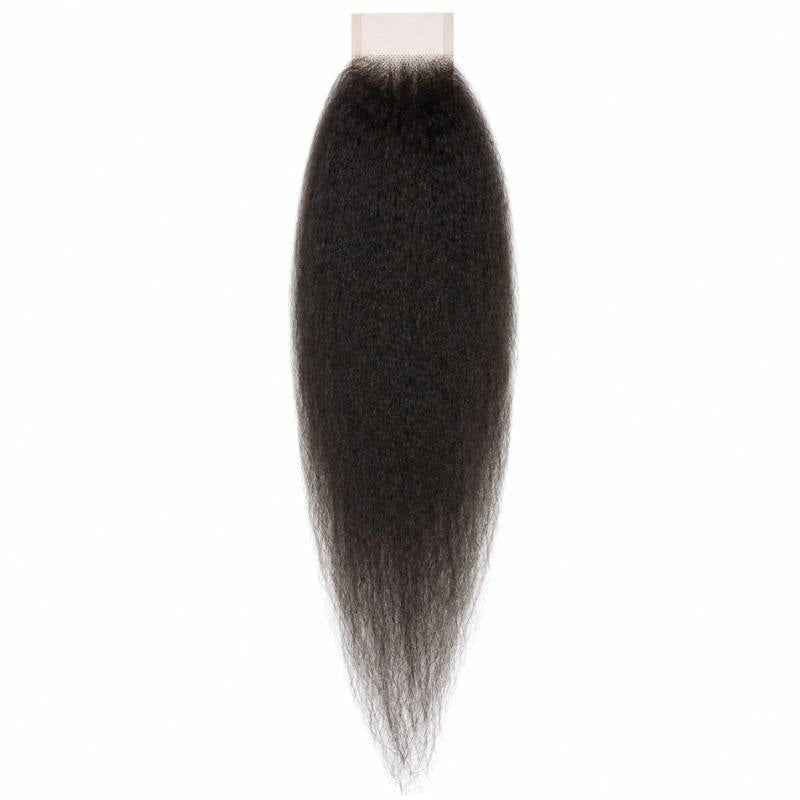 Kinky Straight HD Lace Closure – Elevate Your Style with Effortless Elegance