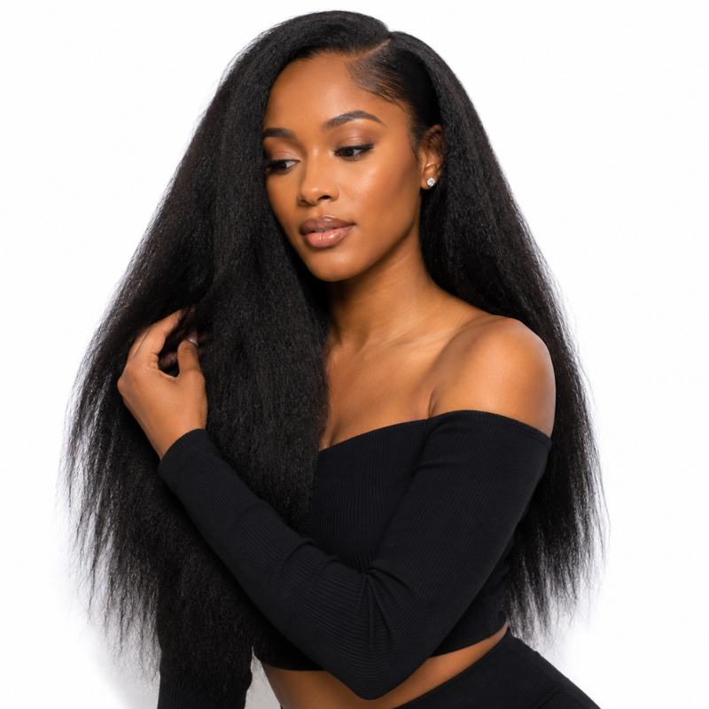Kinky Straight Human Hair Bundle Deal - Buti Bar