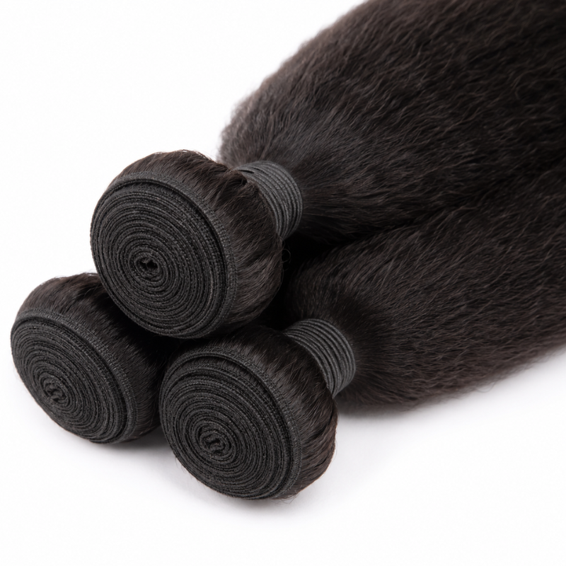 Kinky Straight Human Hair Bundle Deal - Buti Bar