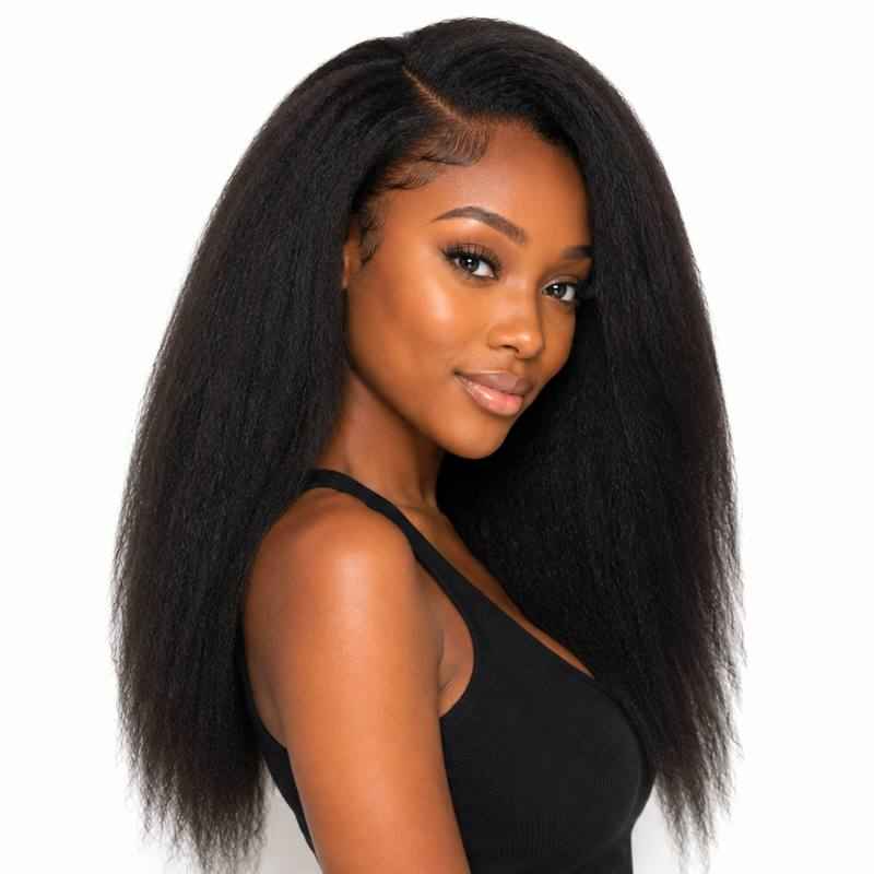 Kinky Straight Clip-In Extensions for Effortless Length and Volume