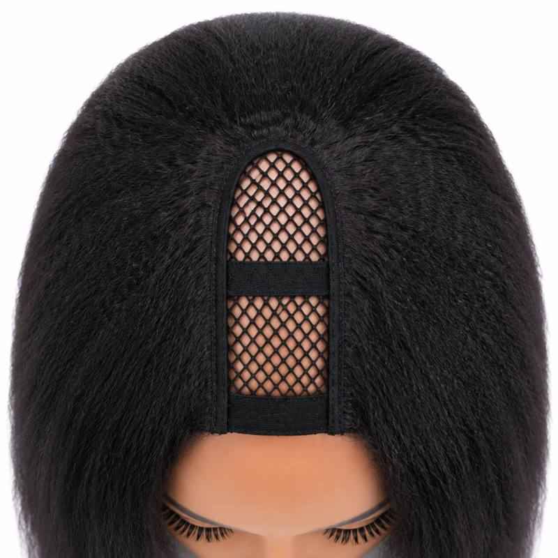 Effortlessly Glamorous with the Kinky Straight U-Part Wig