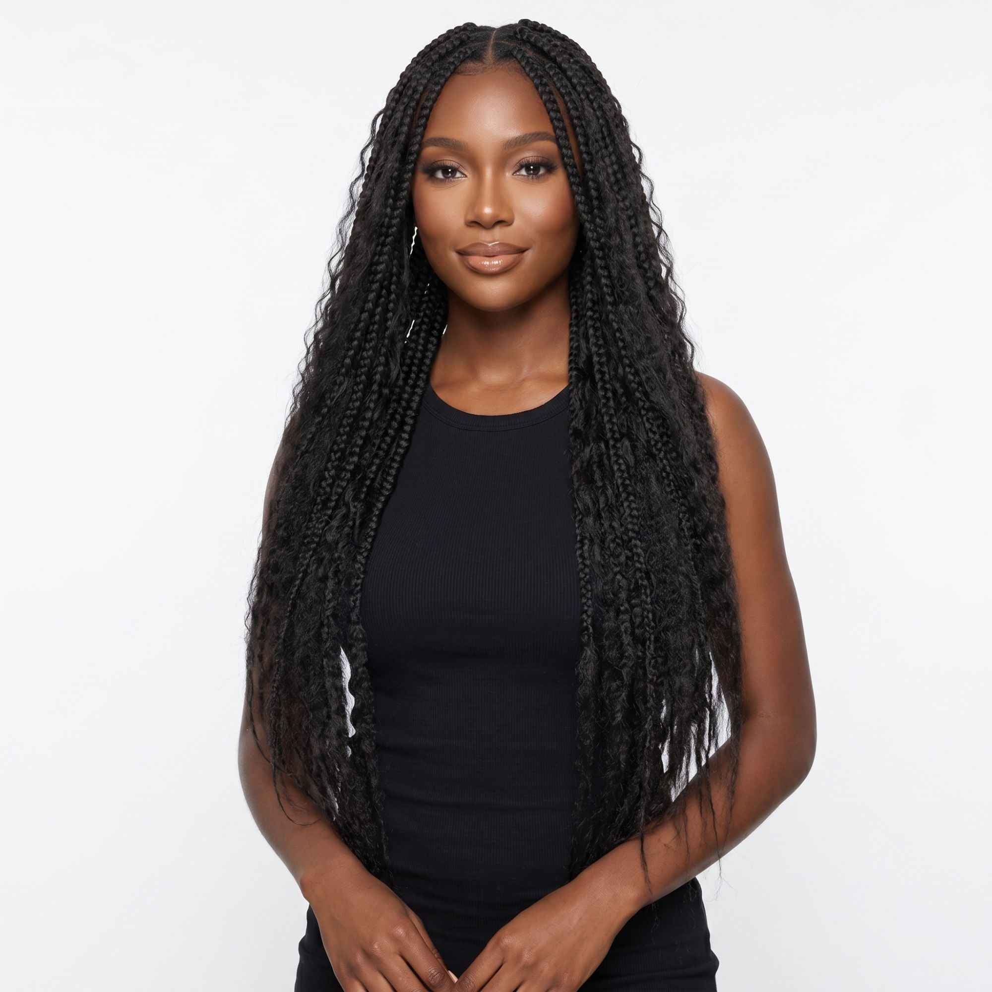 Kinky Straight Bulk Human Hair Extensions