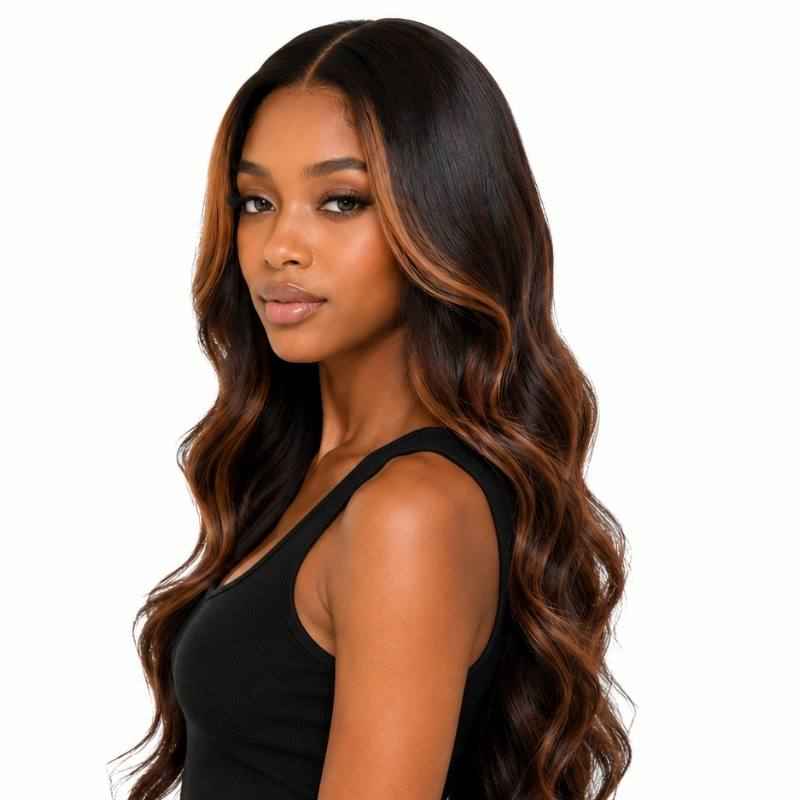 Ultimate Glueless HD Closure Wig for Effortless Beauty