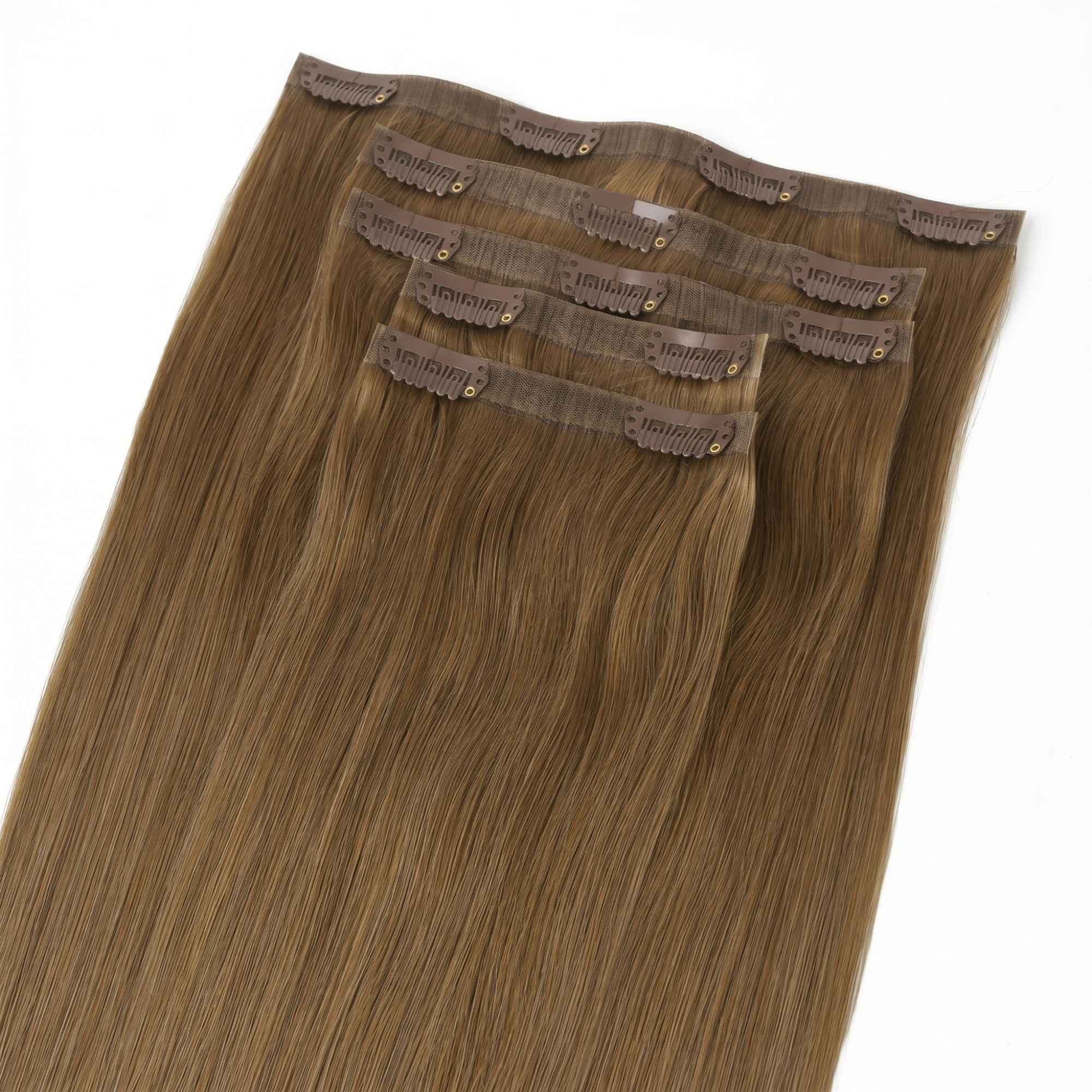 Medium Chestnut Brown Invisible Clip-ins