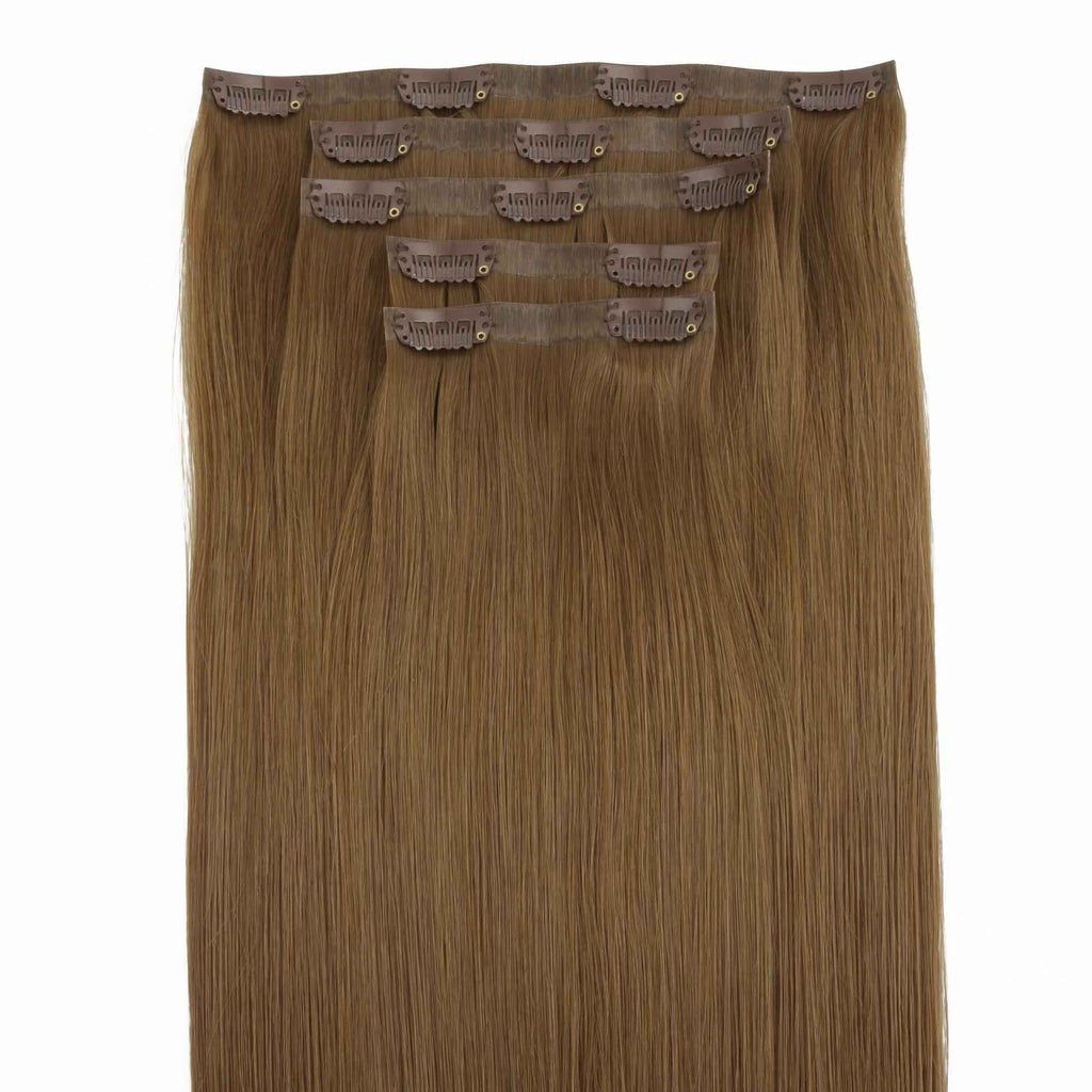 Medium Chestnut Brown Seamless Clip-ins